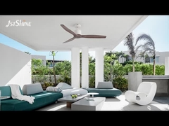 दूरस्थ नियंत्रण के साथ डीसी छत पंखे ठोस लकड़ी के ब्लेड उच्च गति