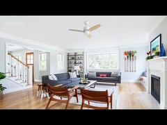 डीसी मोटर और एमडीएफ ब्लेड के साथ 36 इंच का 2-इन-1 छत पंखे