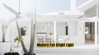 रोशनी के साथ 52 इंच सफेद आधुनिक छत पंखा