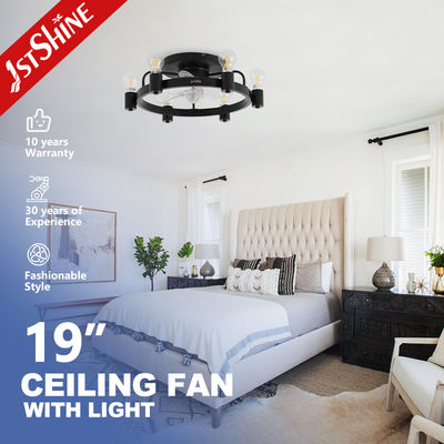 खरीदें 1stshine Ceiling Fan Light CE Elegant Black Flush Mounted Lighting Solutions सेवा ऑनलाइन निर्माण