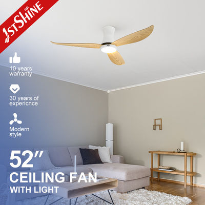 खरीदें 110-240V/50Hz-60Hz Input Voltage LED Ceiling Fan with Wood Grain Blades and 6 Speeds ऑनलाइन निर्माण