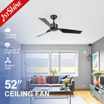 खरीदें 1stshine Ceiling Fan Industrial 52 इंच काली ABS ब्लेड डीसी मोटर रिमोट कंट्रोल ऑनलाइन निर्माण