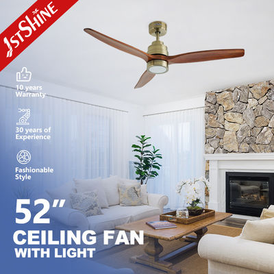 खरीदें Quiet DC Motor Indoor Decorative Solid Wood Ceiling Fan With Light For Smart Home ऑनलाइन निर्माण