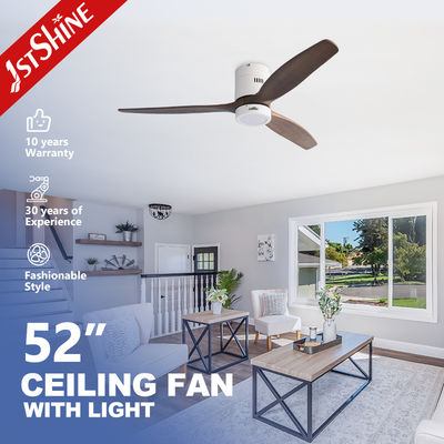 खरीदें 52 Inches Flush Mount LED Ceiling Fan With Light For Hotel ऑनलाइन निर्माण