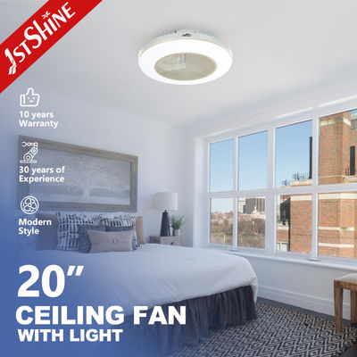 20 Inch Dimmable Hidden ABS Blade Energy Saving Ceiling Fan Support Dimmer by 1stshine