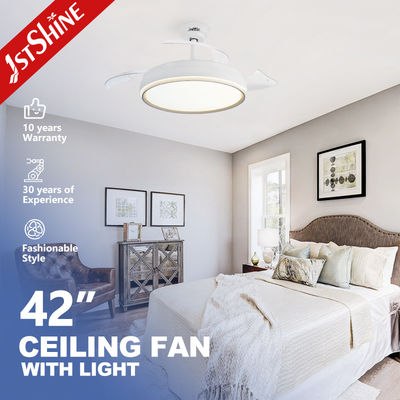 अच्छी कीमत आधुनिक डिज़ाइन 6 स्पीड एलईडी सीलिंग फैन, छुपे हुए ब्लेड के साथ, 42 इंच स्पेस सेवर ऑनलाइन