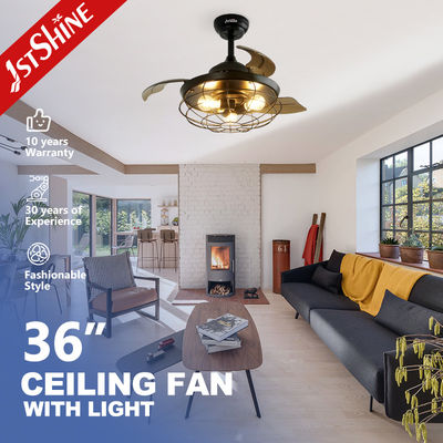 अच्छी कीमत कम शोर 1stshine रिमोट कंट्रोल और प्रकाश के साथ सजावटी retractable छत प्रशंसक ऑनलाइन