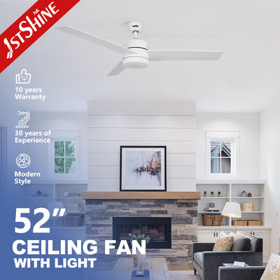110-240V/50Hz-60Hz रिमोट कंट्रोल और OEM कलर वुड ब्लेड के साथ 52 इंच की छत पंखे