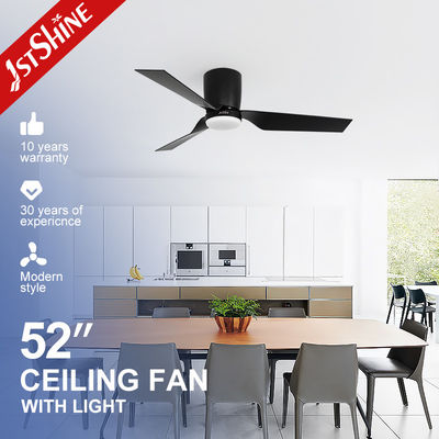Low Profile Ceiling Fan with Safety Remote Control and 3 Color LED Light by 1stshine