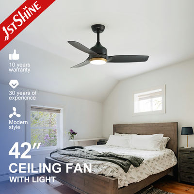 अच्छी कीमत 42-Inch Modern Matte Black DC Ceiling Fan With LED Light For Bedroom ऑनलाइन